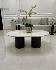 Luna Coffee Table styled with décor in modern interior