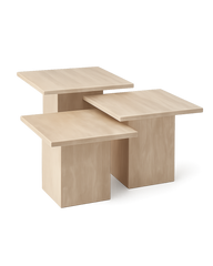 Hero image of Marea Coffee Table Set with transparent background and soft shadows