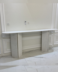 Nova Plano Console Table styled in modern hallway