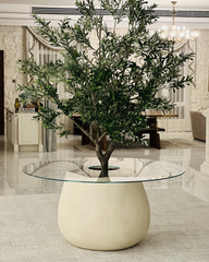 Oliva Planter styled in a bright entrance hallway