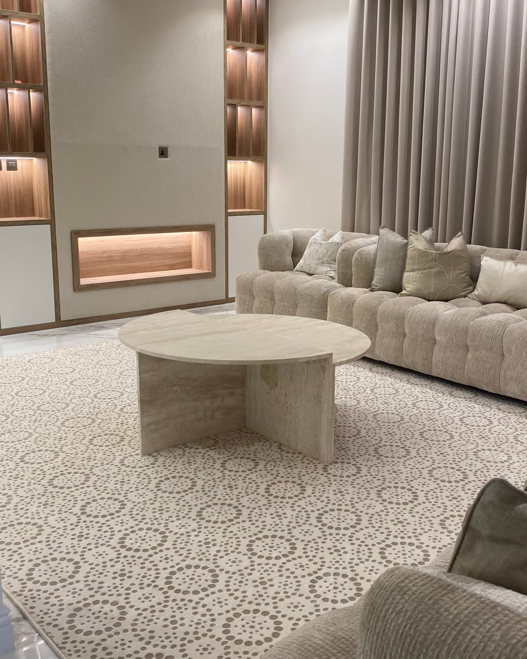 Styled living room scene with Savora Coffee Table