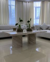 Zina Coffee Table styled in a modern living room
