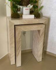 Zina Console Table nested and styled in a hallway