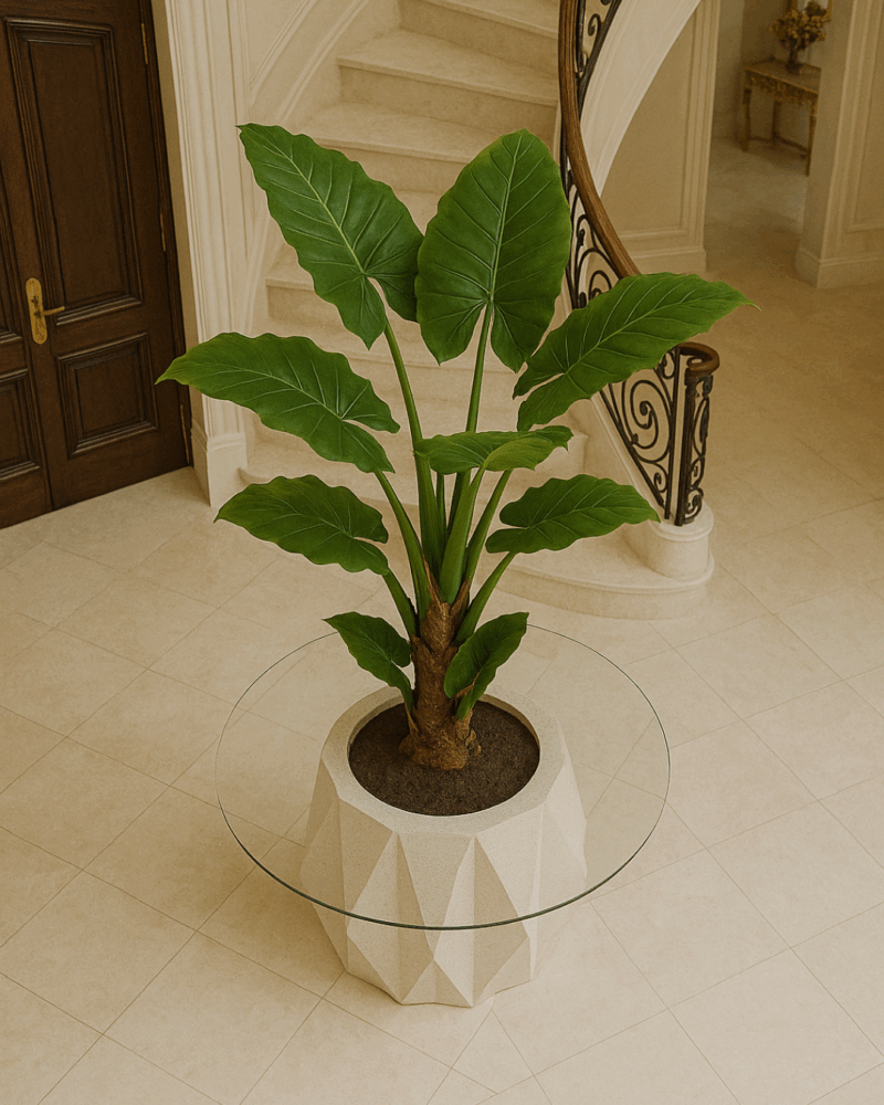 Facet Blanc Planter - Image 5