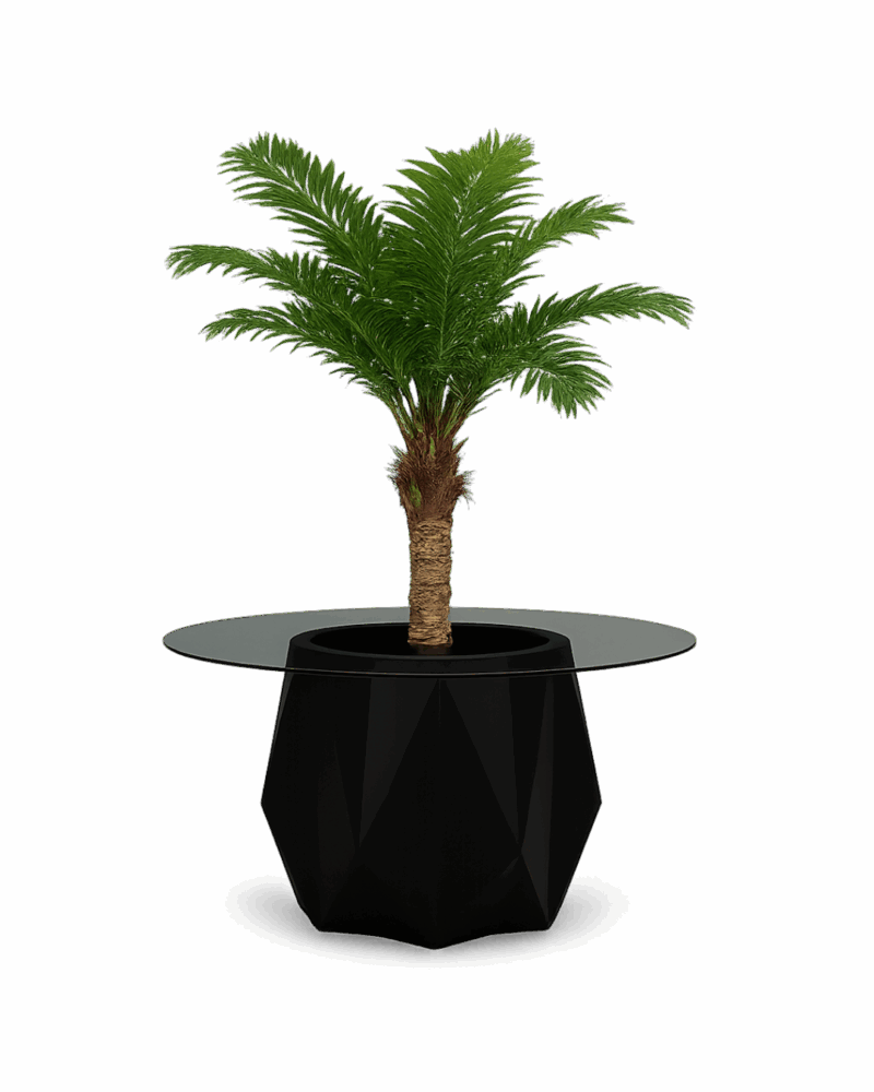 Facet Noir Planter