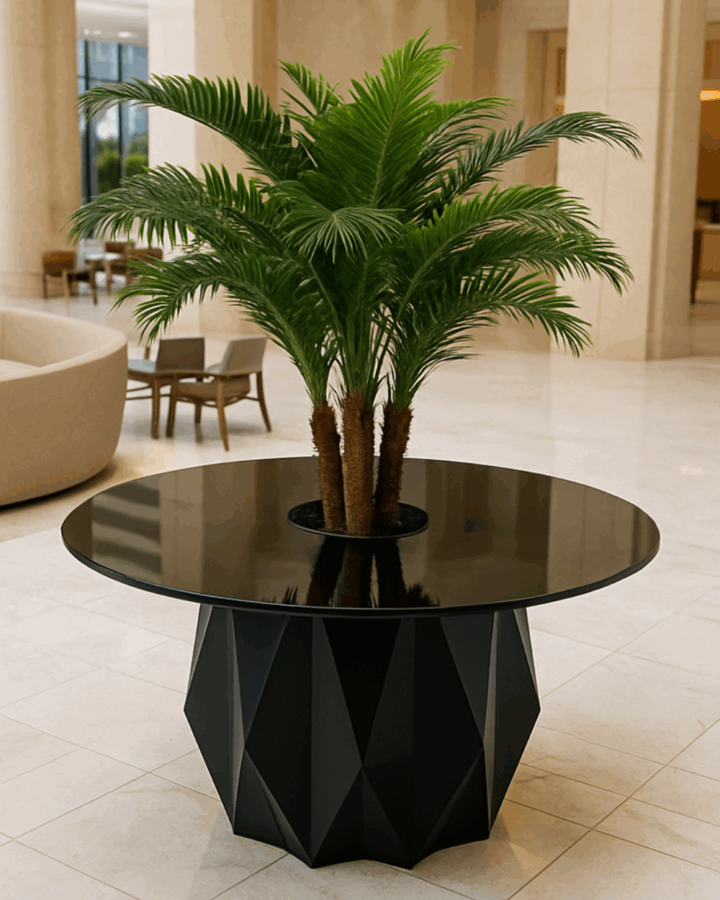 Facet Noir Planter - Image 2